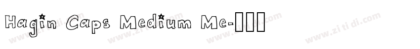 Hagin Caps Medium Me字体转换